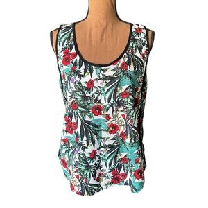 🌼 (4/$20) Elodie: Tropical Inspired Sleeveless Top